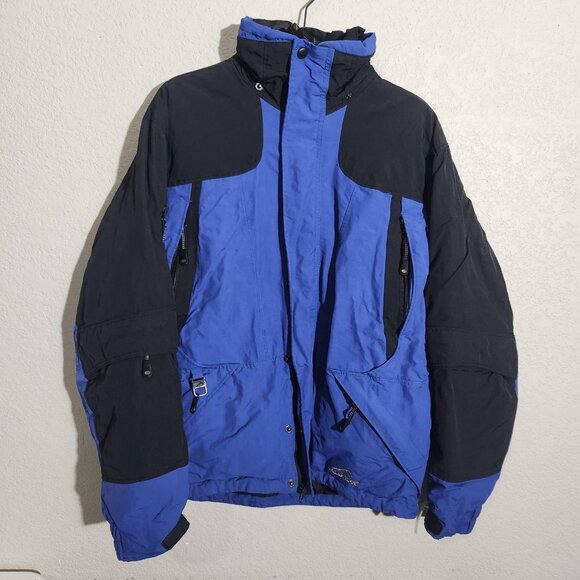 Polar Edge Jacket Mens Small Blue Black Blizzard Ski Snowboard 8000mm Pit Zip - Picture 1 of 16